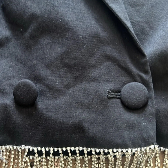 CULPOS X INC Crystal-Fringe Blazer Size XS - Picture 8 of 9